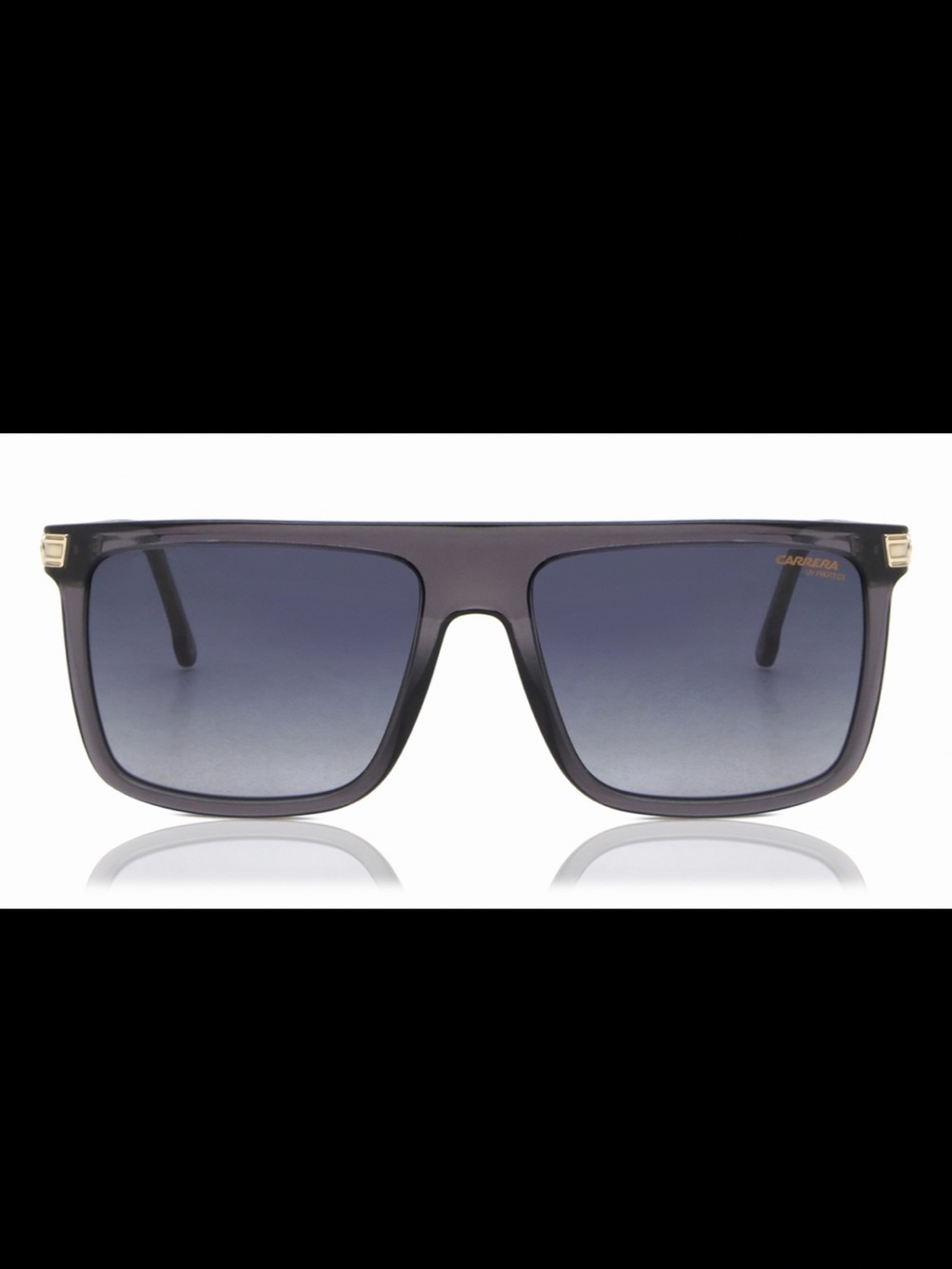 Carrera Unisex Oversized Dark Gray Gradient Sunglasses
